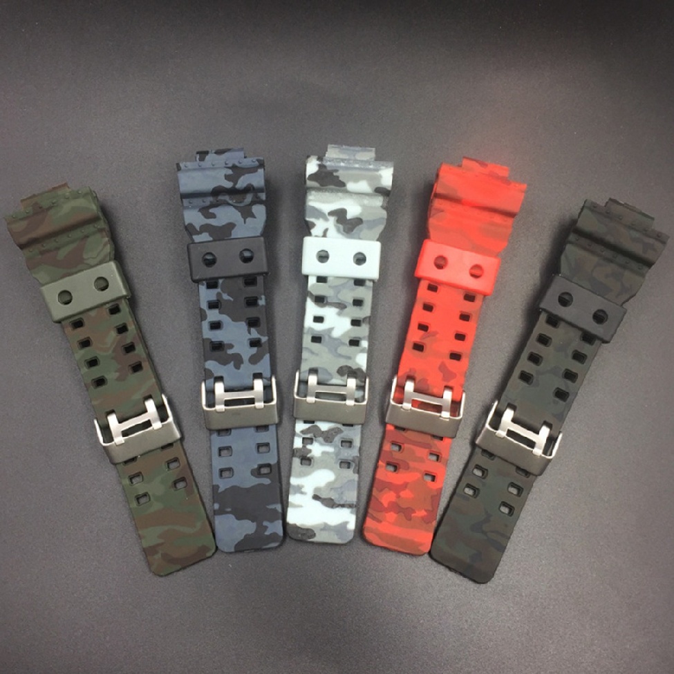 Dây đeo họa tiết rằn ri thay thế dành cho đồng hồ G Shock 16mm GA100/120/GD120/G-8900