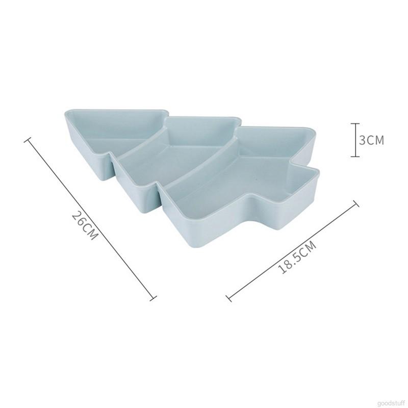 Khay nhựa đựng trái cây / bánh kẹo đa năng hình cây thông sáng tạo