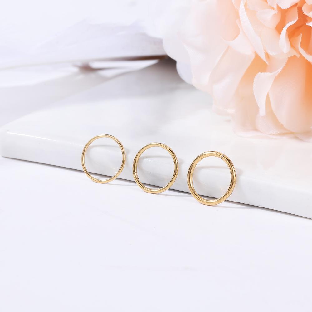 1 Khuyên Mũi Tròn Bằng Thép Không Gỉ 0.8/1/1.2mm