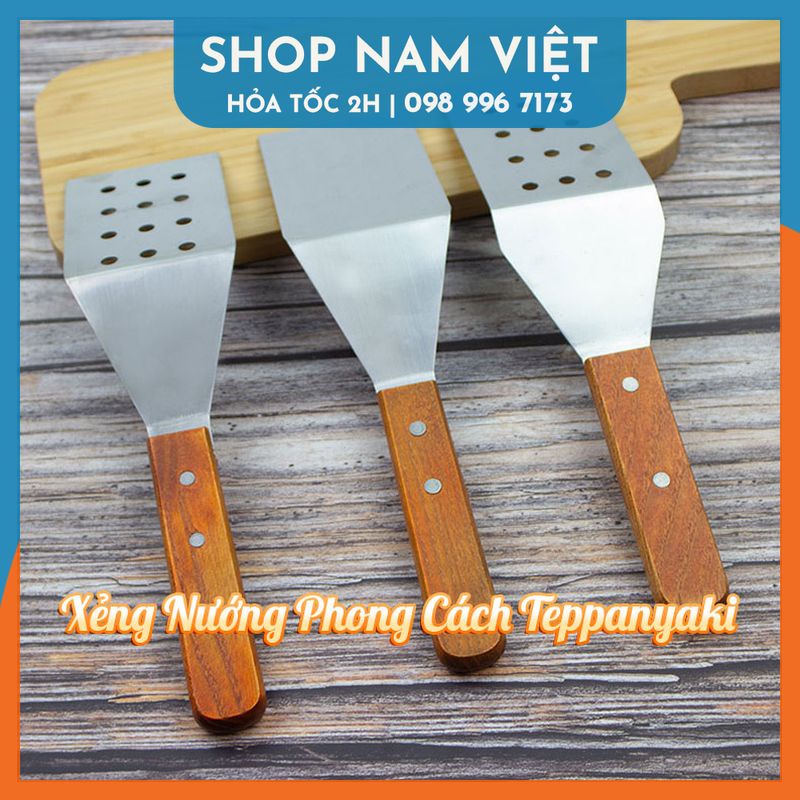 Xẻng Chiên Xào Đồ Nướng Teppanyaki Phong Cách Nhật