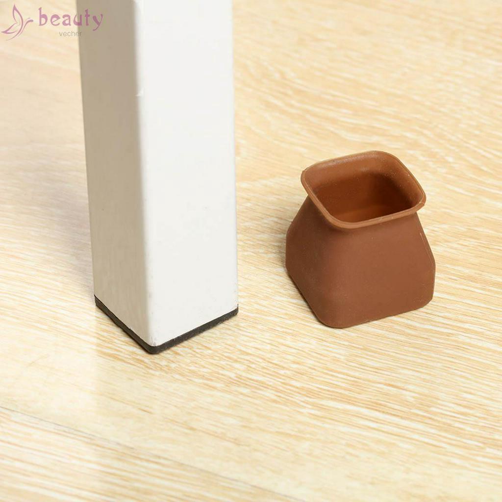 Set 16 miếng bọc chân bàn/ghế nội thất làm bằng silicon