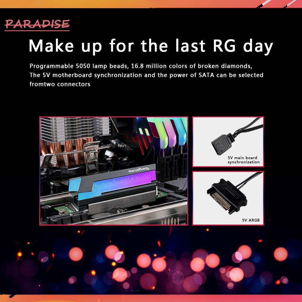 Bộ Tản Nhiệt Ngff 2280 Nvme Cho Máy Tính Bàn Rgb M.2 Ssd