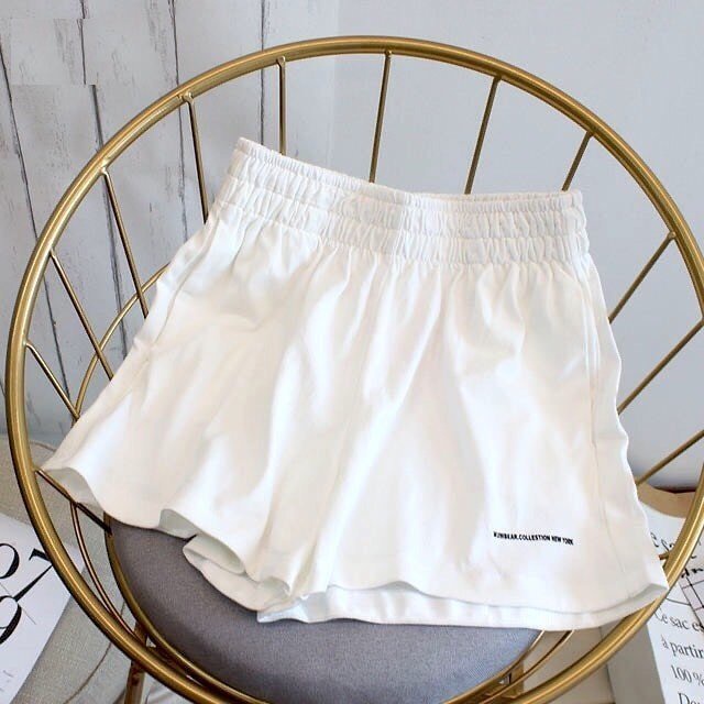 Quần short nữ in chữ Newyork - quần đùi nữ chất thun co giãn cạp chun, in chữ NEWYORK, 2 màu ĐEN | TRẮNG SIÊU HOT