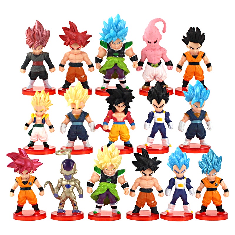 21 kiểu dragon ball z son goku kakarotto vegeta trunks majin buu gold frieza super saiyan q phiên bản pvc action figures mô hình búp bê đồ chơi