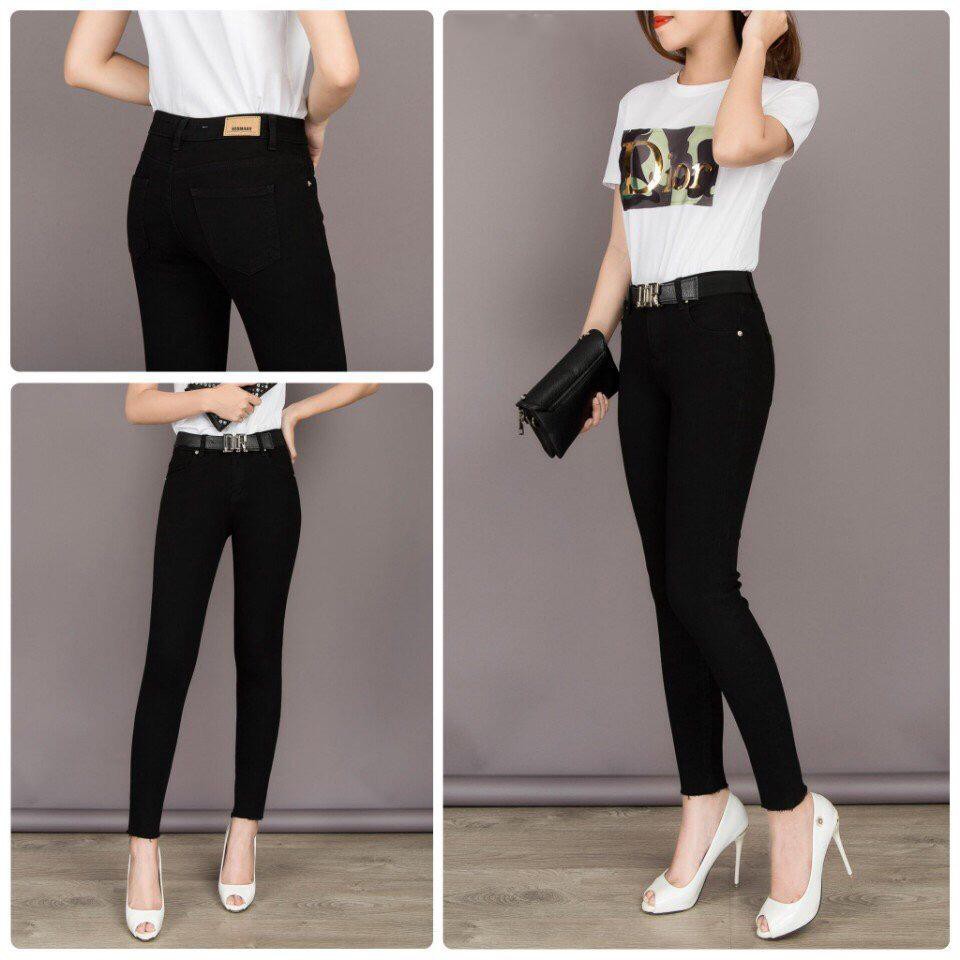 Quần Jean Nữ Trơn Cao Cấp Ôm Dáng Wast VNXK Hàng Đầu MS 014 Đen MS 453 Xanh Cao Cấp Teen Group 2 | BigBuy360 - bigbuy360.vn