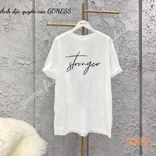 Áo Thun Nữ Goness In Chữ Cá Tính Trẻ Trung, Phông Suông Nữ Chất Liệu Cotton Co giãn AP02 | BigBuy360 - bigbuy360.vn