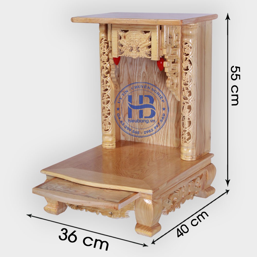 Bàn Thờ Thần Tài 36Cm, 41Cm, 48Cm, 56Cm Đẹp Giá Rẻ Tại Hà Nội | Hiếu Bằng |  Shopee Việt Nam