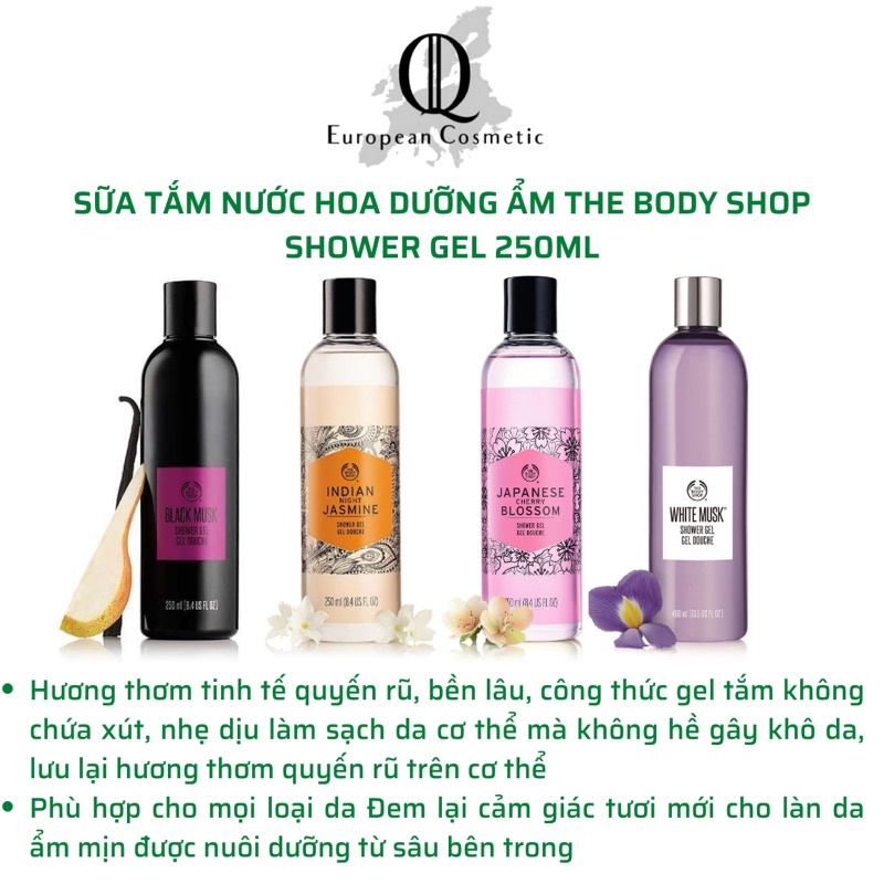 Sữa tắm nước hoa the body shop 250ml