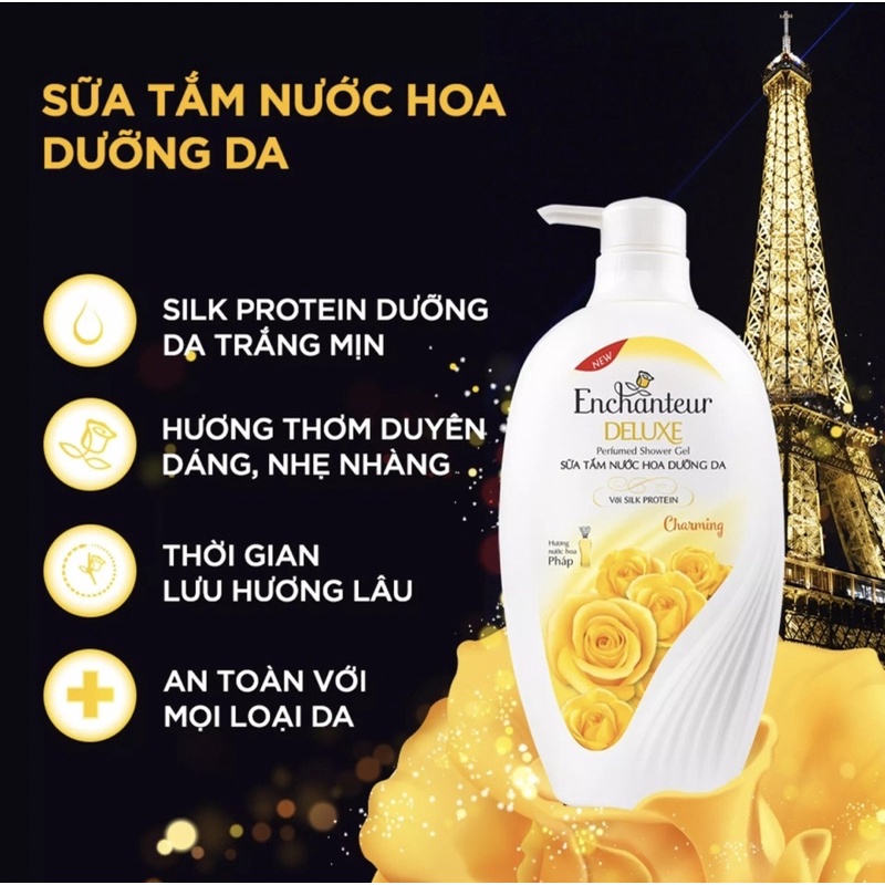 Sữa tắm nước hoa Enchanteur Charming 900ml