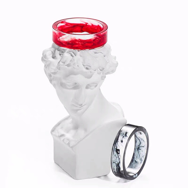 Nhẫn Nam Thời Trang Astaaccessories Màu Bạc Cá Tính Hàn Quốc - Nhẫn Nam Đẹp Chất Liệu mica - Nhẫn Blud Ring