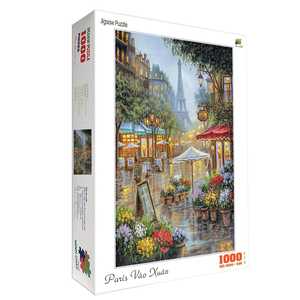 [Mã LIFE0503TOYS1 giảm 10% đơn 150k] Bộ tranh xếp hình cao cấp 1000 mảnh 50x80cm – Paris Vào Xuân