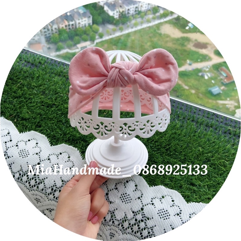 Mũ Turban Cho Bé Gái Rẻ Đẹp Chất Cotton Mềm Mịn