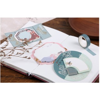Giấy note mang phong cách thời Đường [ Đơn 200k tặng Sticker/Quạt bỏ túi ; 500k tặng Sổ nhỏ/ Ghim sách]