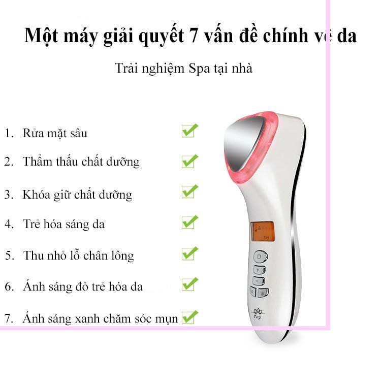 Máy Massage Mặt Làm Đẹp Da Photon Nóng Và Lạnh Rửa Sạch Sâu Thu Nhỏ Lỗ Chân Lông Tăng Cường Hấp Thụ Chất-Beauty Top Spot | BigBuy360 - bigbuy360.vn