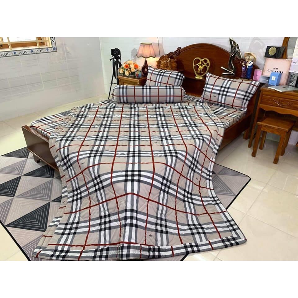 Bộ Drap kèm mền Thun Hàn Quốc ( 5 món } đủ size
