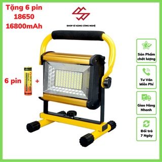 Đèn led siêu sáng sạc điện, tích điện w808 - Đèn led 100w