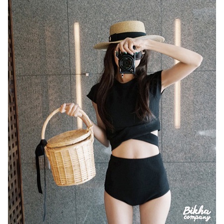 Bộ đồ bơi nữ  2 mảnh croptop thun lạnh đẹp