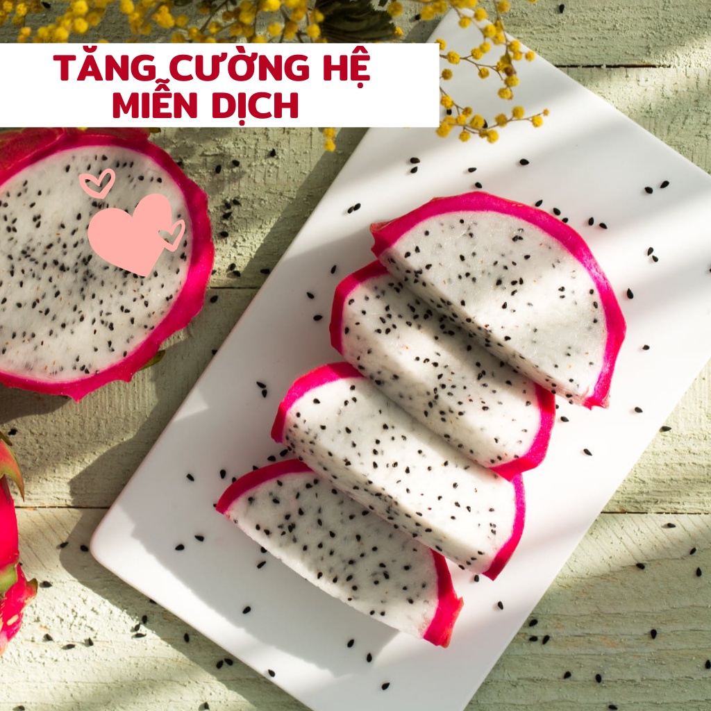 Thanh long thái lát sấy lạnh Robimart gói 100gr - Hàng loại 1 lát đẹp