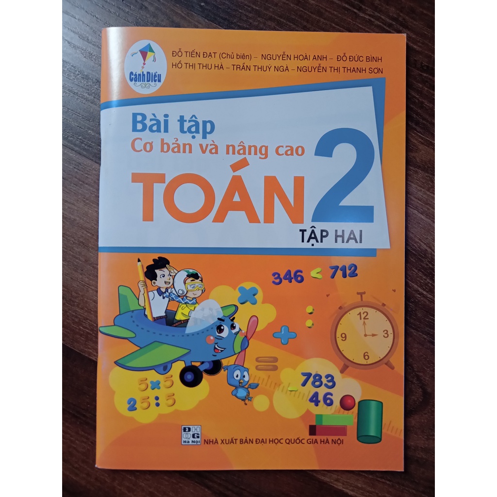 Sách - Combo Bài tập cơ bản và nâng cao toán 2 (Tập 1+Tập 2) - Cánh diều