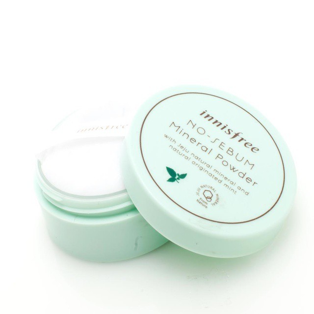 Phấn phủ kiềm dầu dạng bột khoáng Innisfree No Sebum Mineral Powder 5g