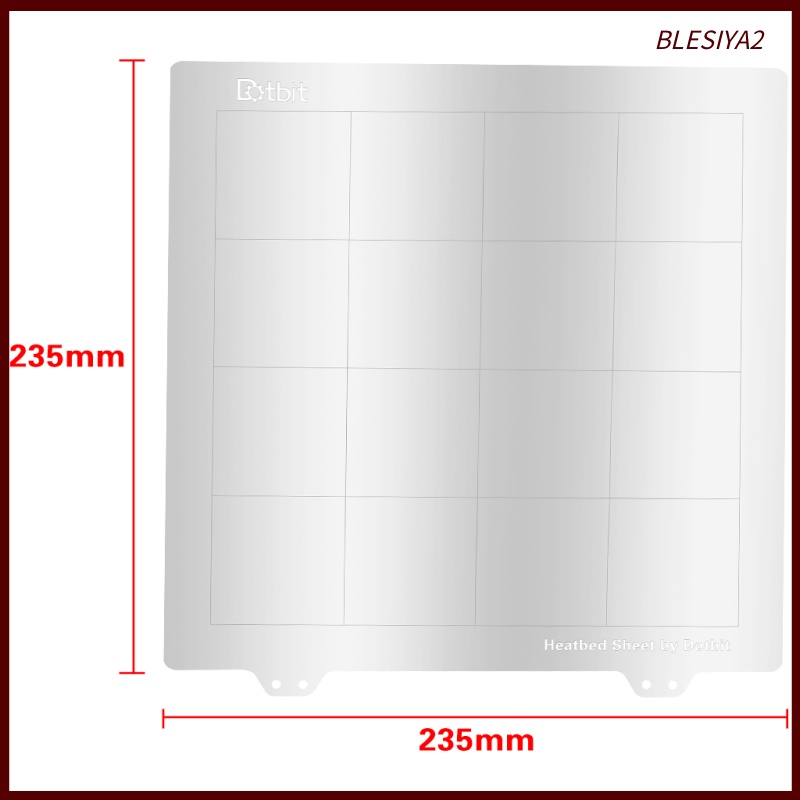 Tấm Thép Tản Nhiệt 235mmx235mm Cho Máy In 3D Creality Ender 3 CR-20 235Mm