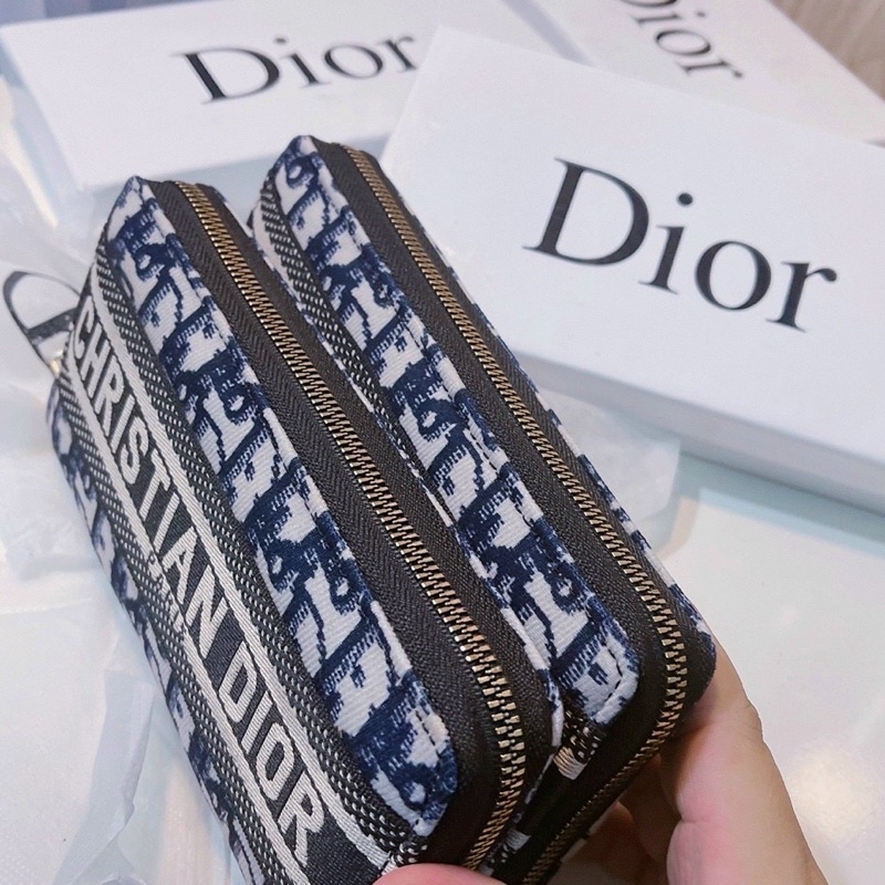 Ví cần tay thổ cẩm D i o r fullbox size 20cm QC