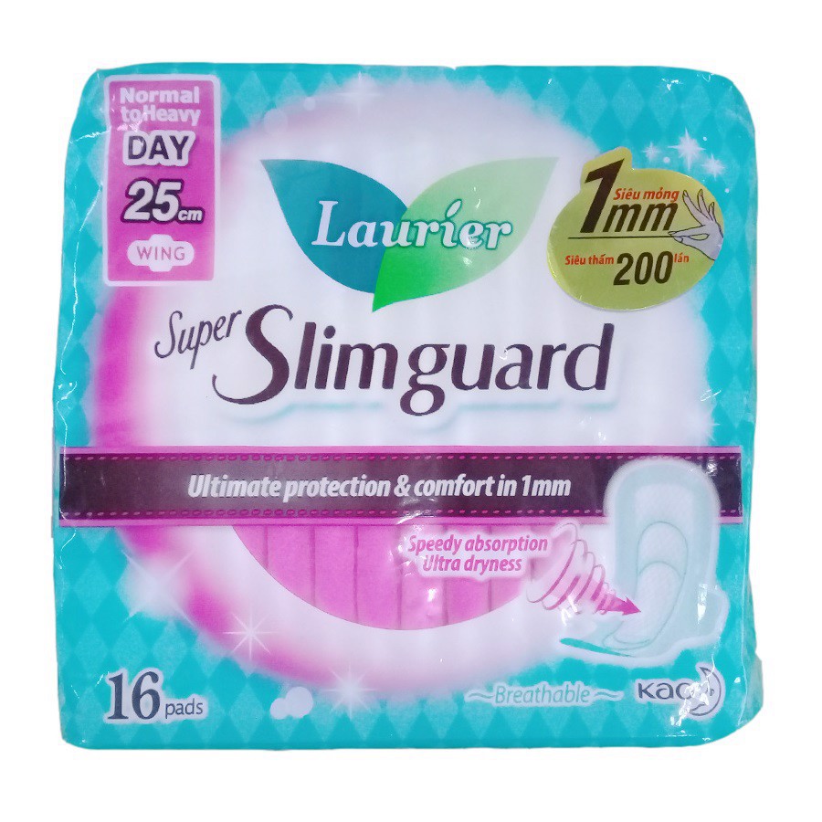 Băng vệ sinh Laurier Slimguard gói 20 miếng/ 16 miếng