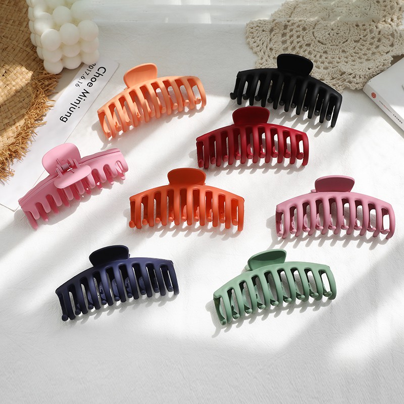 Kẹp Ngoạm Tóc 18 Răng Cở Lớn Đơn Giản Sành Điệu Cho Bạn Gái