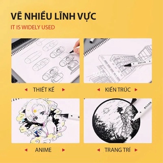 [ DaVinci ] Bút 2 đầu maoke marker viền nét