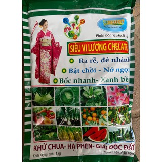 Siêu vi lượng chelate: ra rễ, bật chồi, khử chua, giải độc đất, hạ phèn