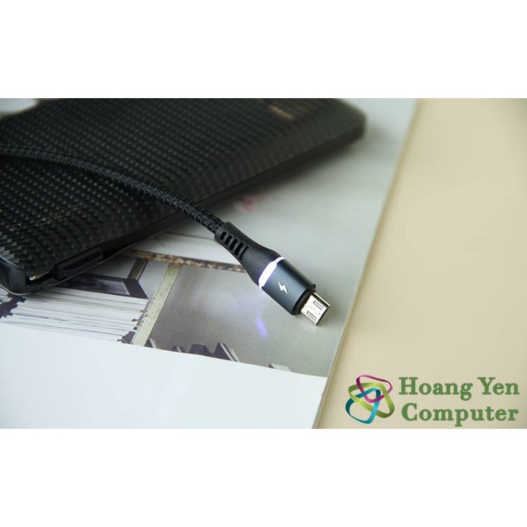 [RC-152M] Cáp Sạc Nhanh MICRO USB Remax RC-152M cho ANDROID Dài 1M (Dây Dù, Có Đèn Led ) - MÀU SẮC NGẪU NHIÊN