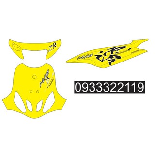 Tem Rời Mio Đời Đầu Dán Xe Vàng - Tem 3 Lớp Chất Lượng - Tặng Kèm Nhiều Logo