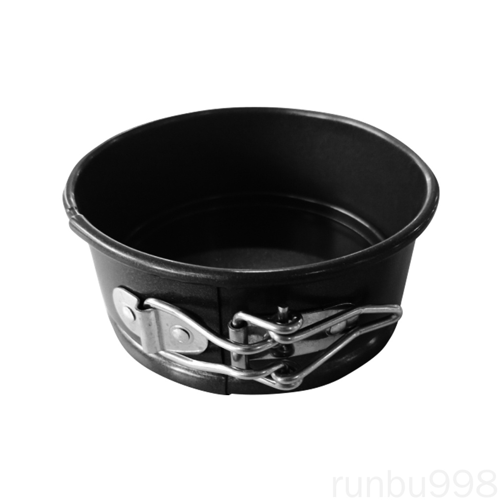 Khuôn nướng bánh hình tròn bằng thép carbon chống dính 4 inch có thể tháo gỡ nhanh chóng tiện dụng