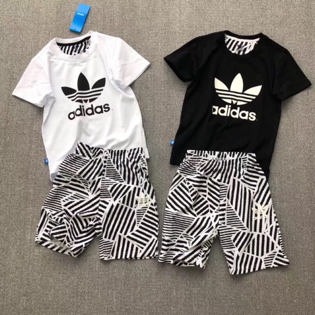 Bộ Adidas đen trắng SALE