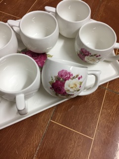 BỘ ẤM CHÉN PHA TRÀ CAO CẤP CÓ KHAY (ảnh thật)