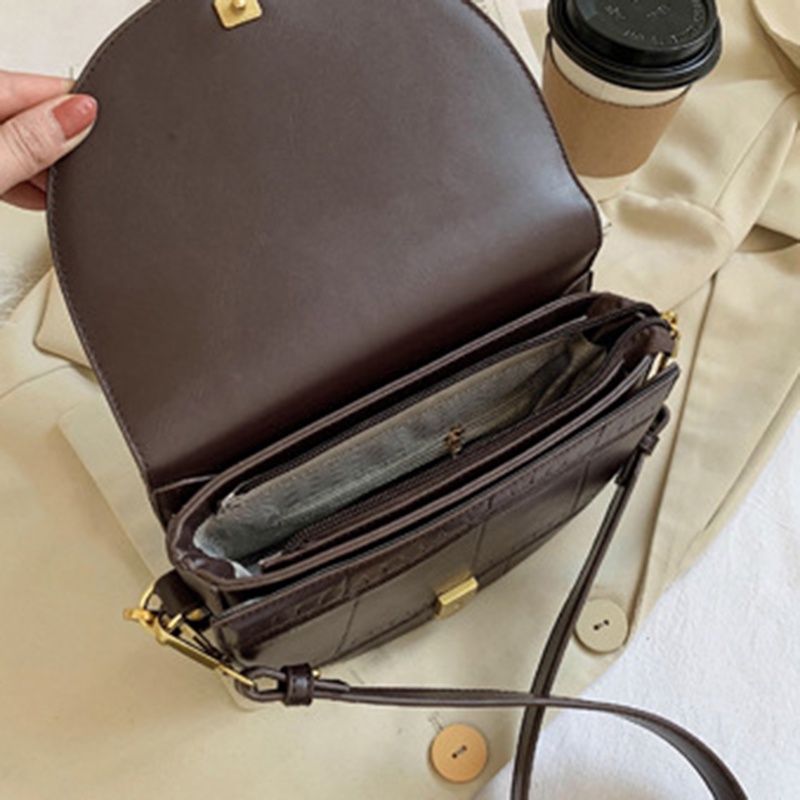 Túi đeo chéo Ielgy họa tiết vân đá phong cách cổ điển thời trang cho nữ