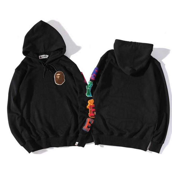 Mới Áo Khoác Hoodie BAPE Ape Họa Tiết Rằn Ri