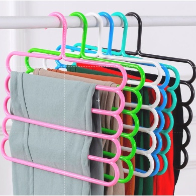 Móc Treo Mắc Quần Áo, TREO KHĂN Thông Minh -(móc 5 tầng nhựa) 88203