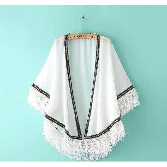 Áo choàng Kimono viền thổ cẩm ( Kèm ảnh khách) mới nhất | BigBuy360 - bigbuy360.vn