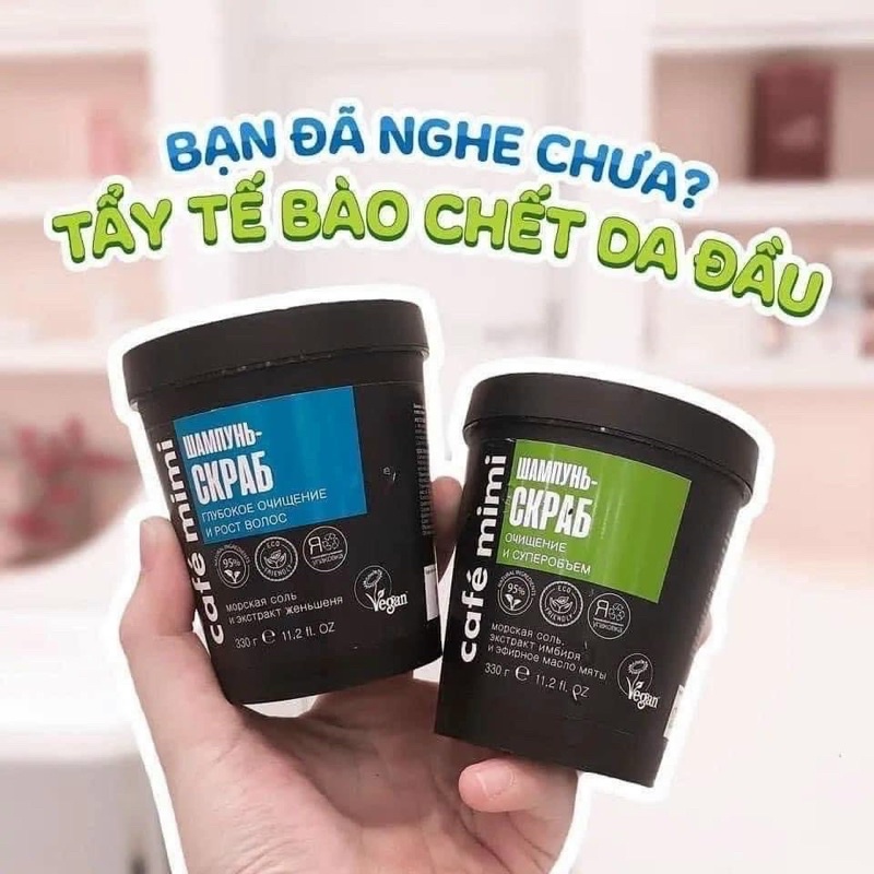 TẨY TẾ BÀO CHẾT TÓC VÀ DA ĐẦU CAFE MINI - Hàng Nga