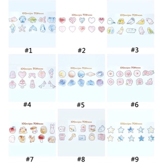 Set 70 sticker trang trí nhiều màu