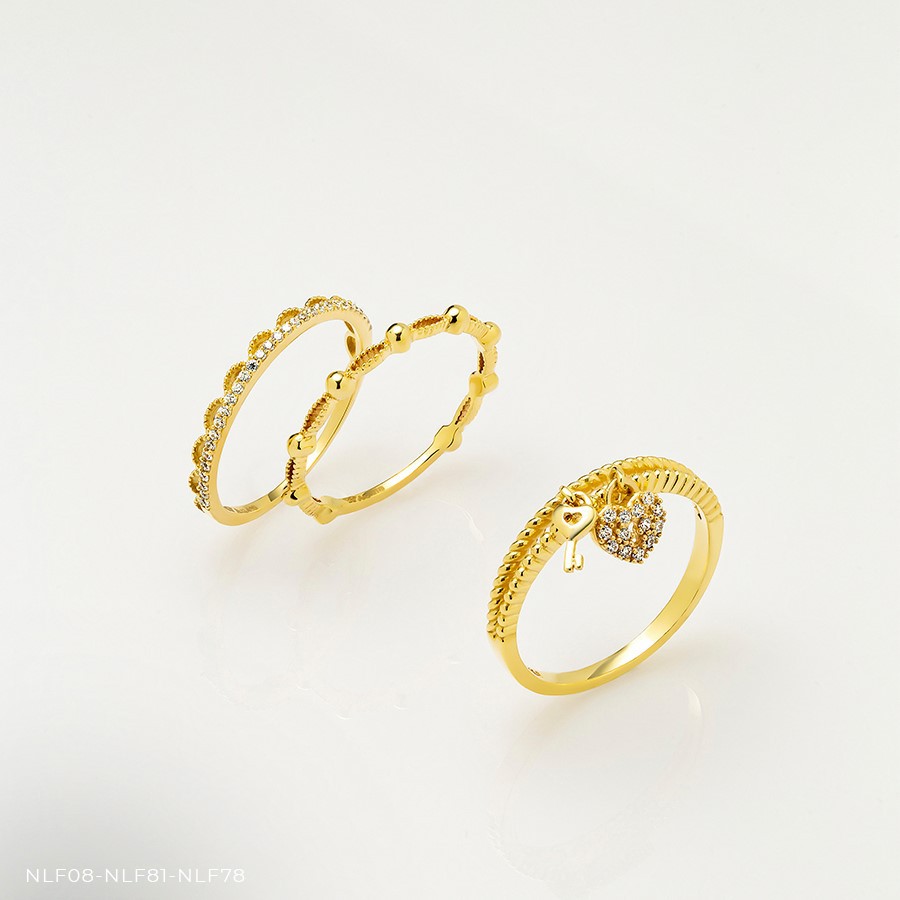 Nhẫn nữ vàng 14k NLF08 Huy Thanh Jewelry