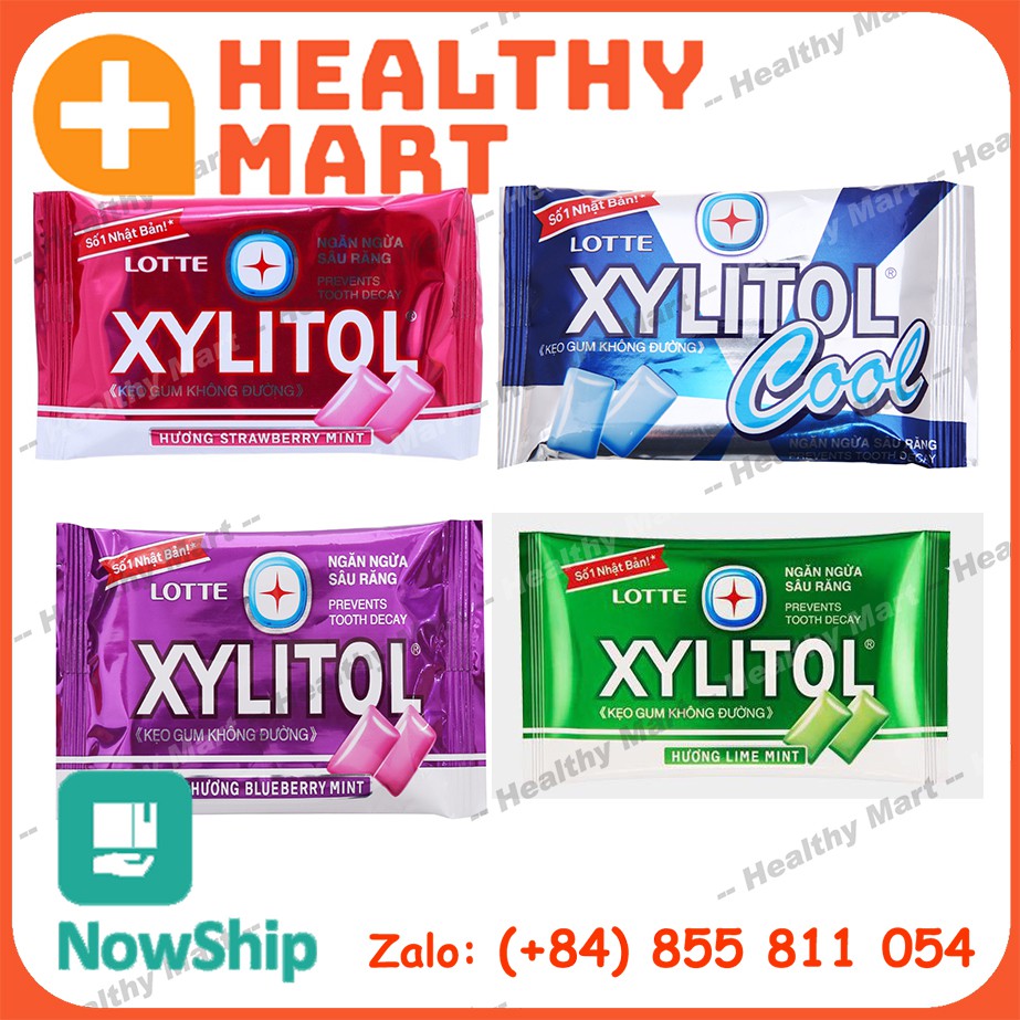 ✔️️️Kẹo Xylitol VỈ 8 viên các vị - date luôn cập nhật
