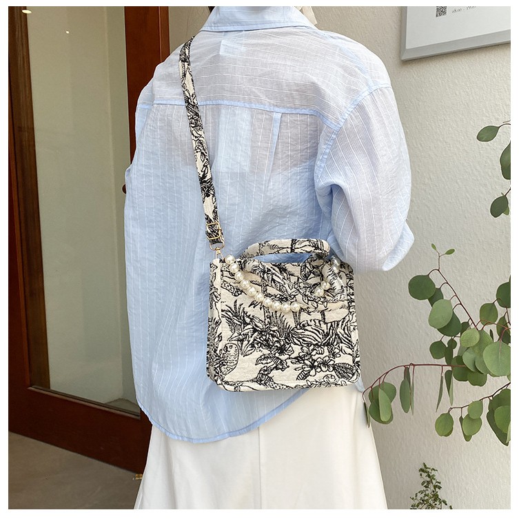 Túi Xách Nữ Vải Bạt Thời Trang Hàn 2021