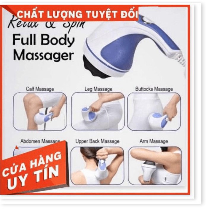 SỐC SALE Máy đánh tan mỡ bụng cầm tay Relax & Spin Tone.