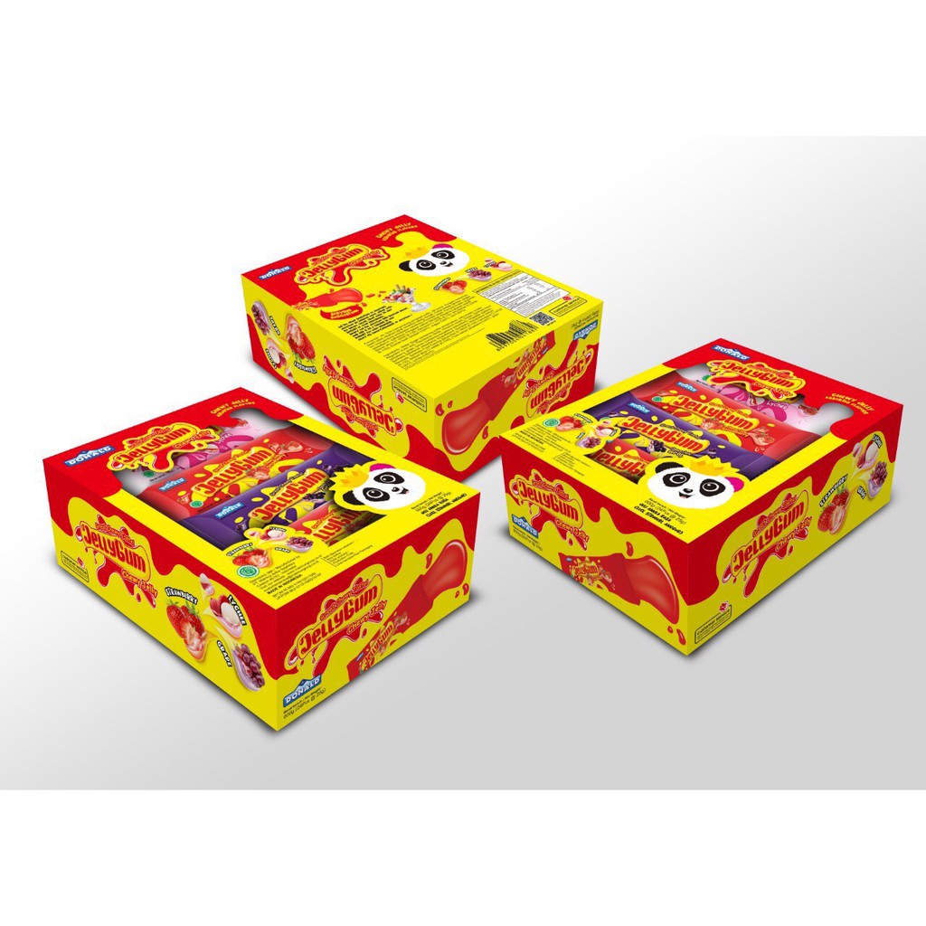 THẠCH RAU CÂU JELLY GUM DONALD (VỊ DÂU, NHO, VẢI) - 600g