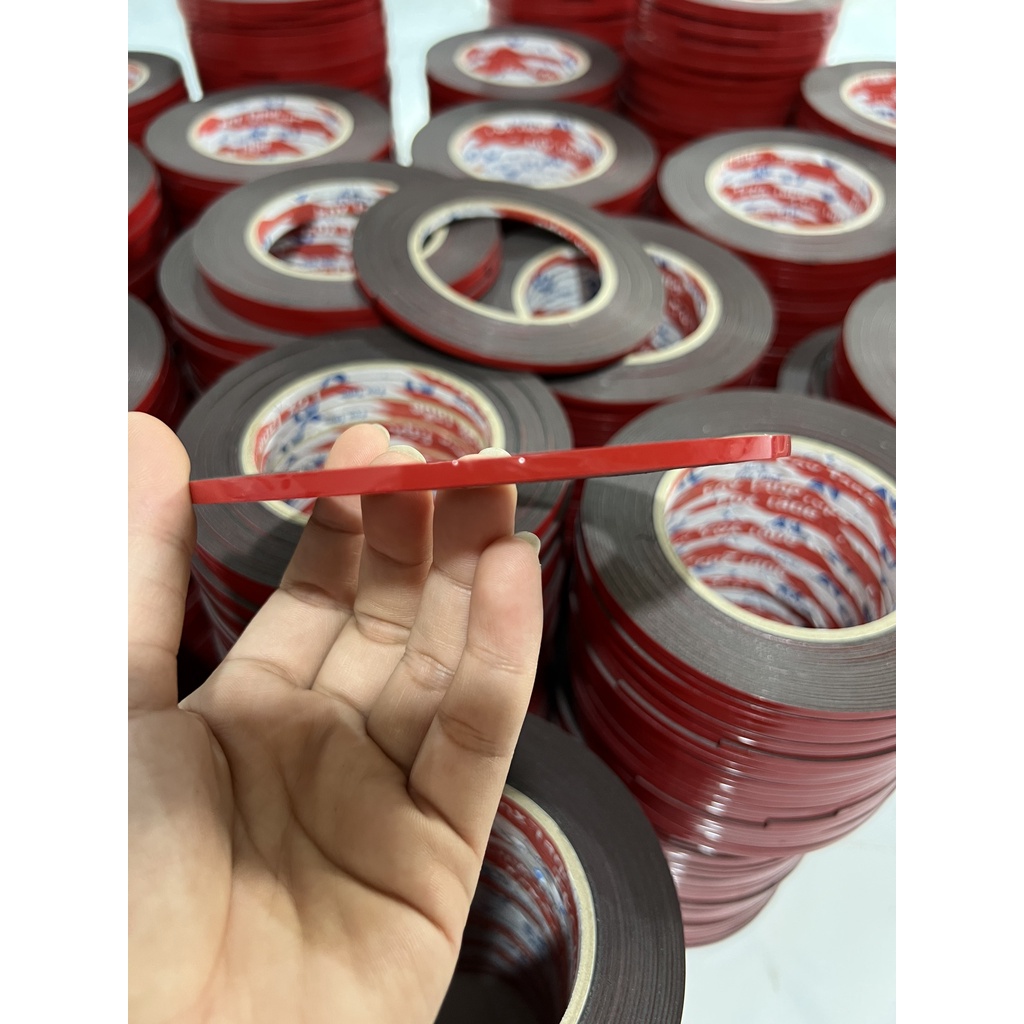 Băng Keo Hai Mặt Xốp Đen 4mm Gò Biển Số Xe Máy, Xe Ô Tô FOXTAPE