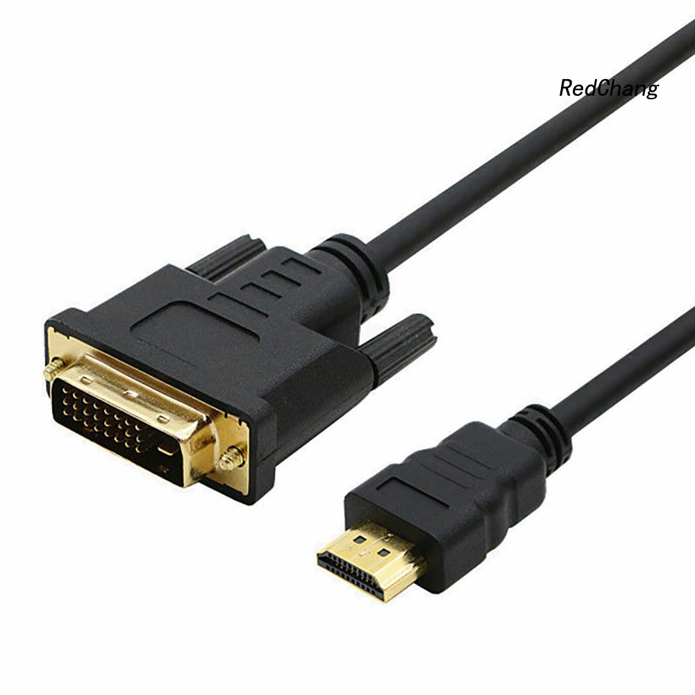 -SPQ- DOONJIEY HD 1080P HDMI Male to DVI-D Male Bi-directional Adapter Cable for HDTV