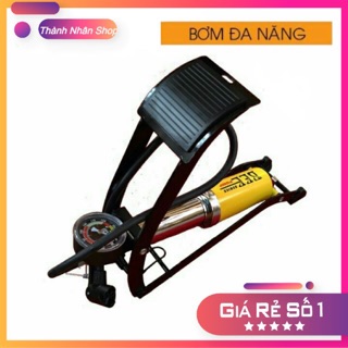 Bơm hơi đạp chân 1 xilanh BEE xe máy , xe đạp , bóng , hồ bơi [ BƠM CHÂN ]