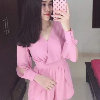 Jump ngắn xẻ tay dài